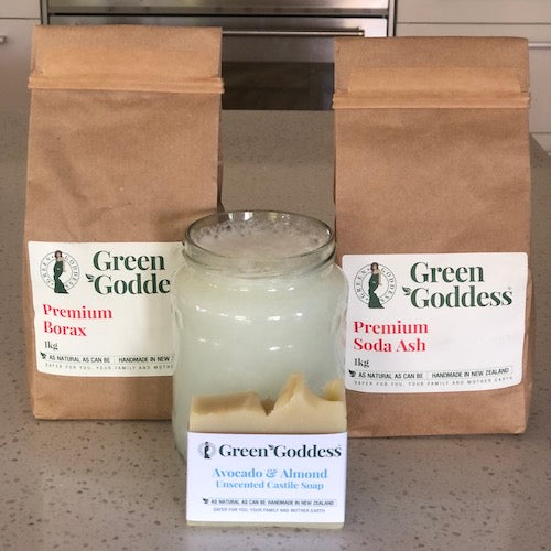 DIY Natural Laundry Liquid ingredients