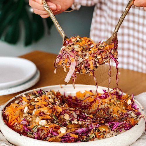 Quinoa Satay Slaw Salad