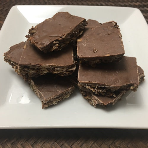 no bake cranberry slice