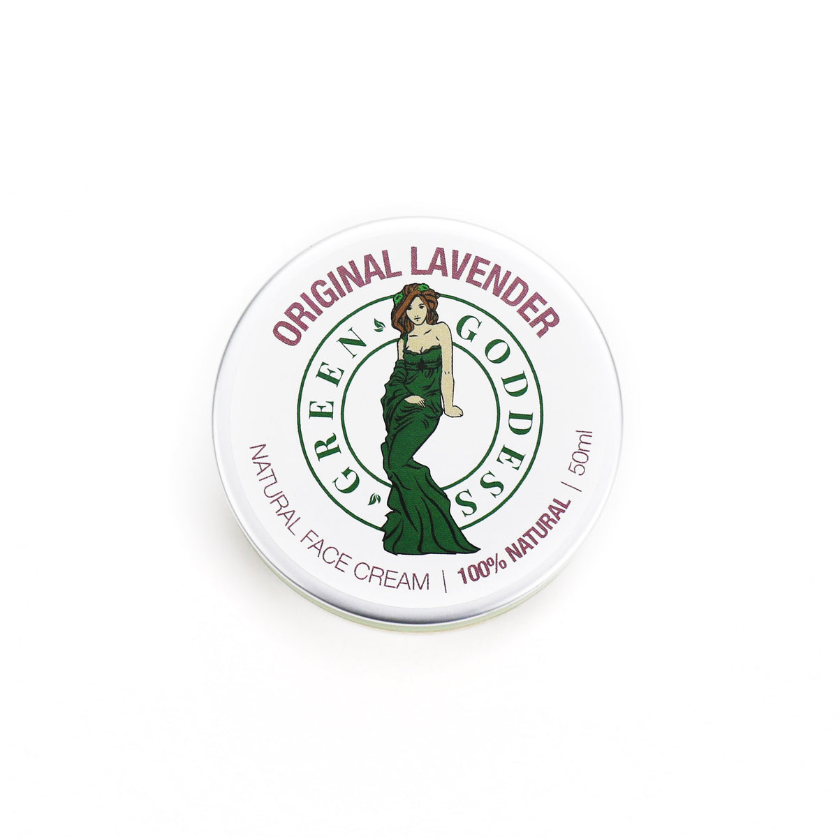 Green Goddess Natural Face Cream 50ml - Original Lavender
