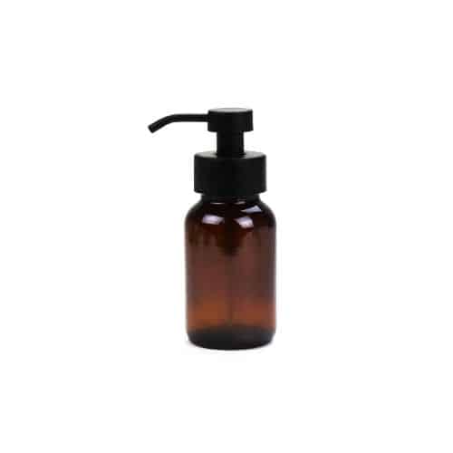 foaming Soap dispenser glass amber