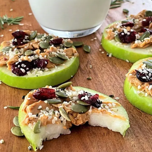 Apple Peanut Butter Donuts