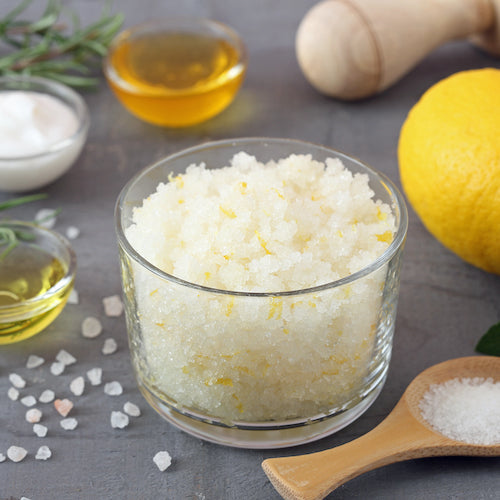 DIY Lemon Lime Epsom Salt Scrub