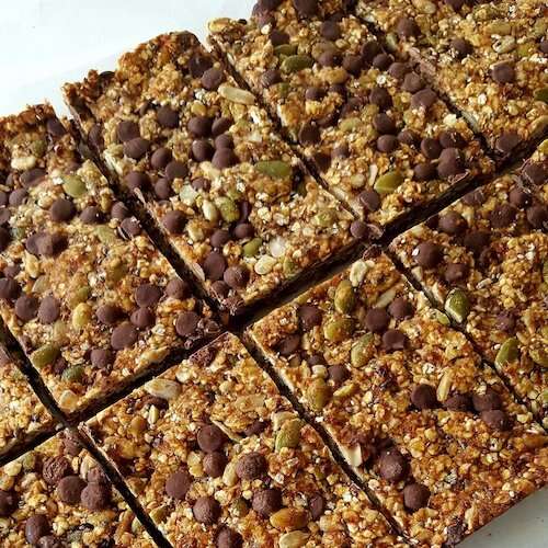 Natalie's Seedy Chocolate Muesli Bars