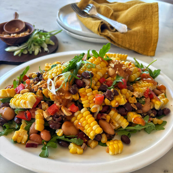 LeaderBrands Sweetcorn & Bean Satay Salad
