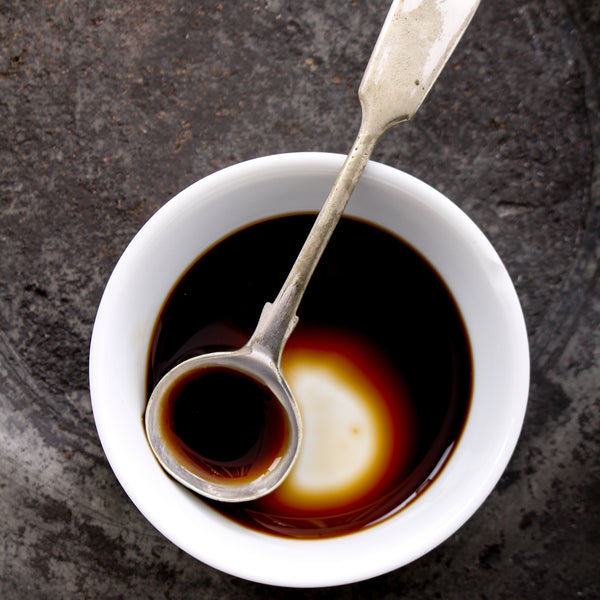 Worcestershire sauce, homemade, in bowl