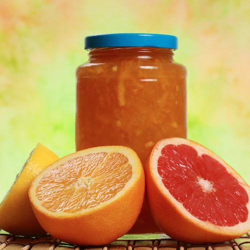 jar of citrus marmalade