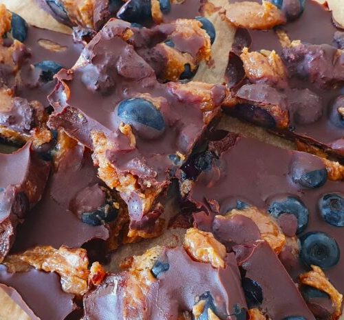 Blueberry Chocolate Almond Bark