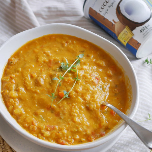 Delicious Coconut Kumara Soup