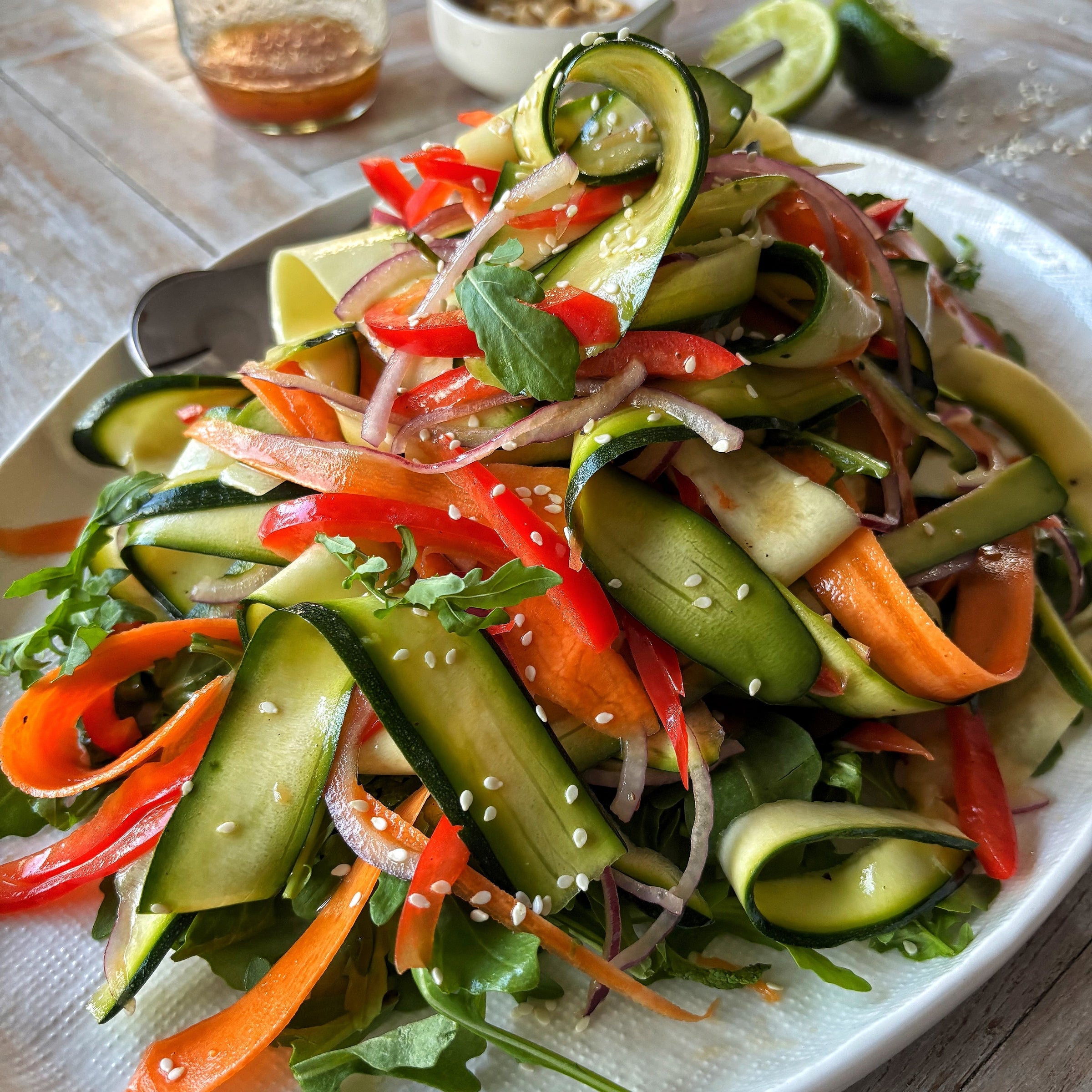 LeaderBrands Courgette Ribbon Salad With Vietnamese Dressing