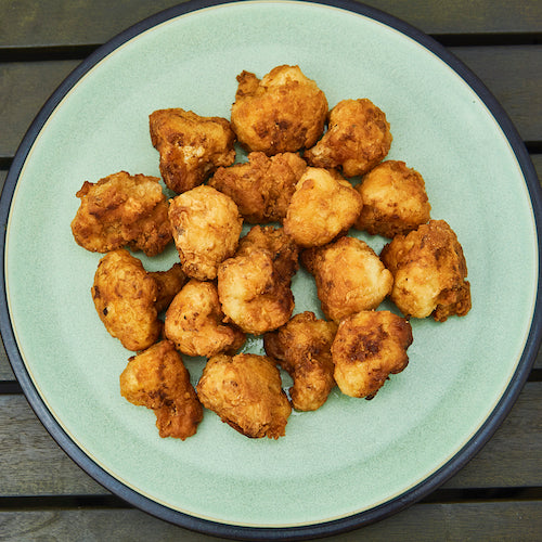 Vegan crispy cauliflower pakoras