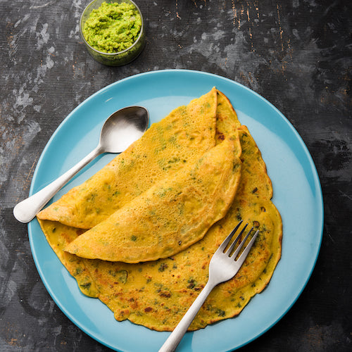 eggless chickpea omelette