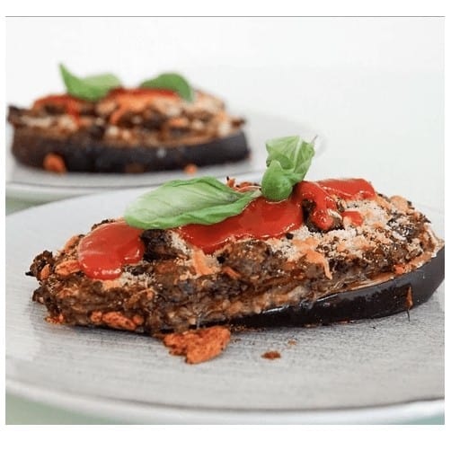 Black Truffle & Thyme Stuffed Roasted Eggplant