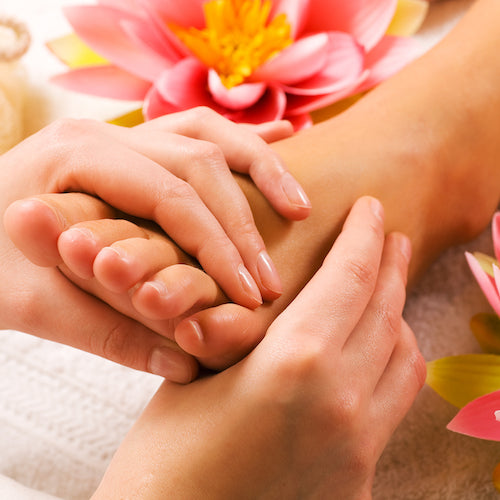 essential oil foot run for stress relief