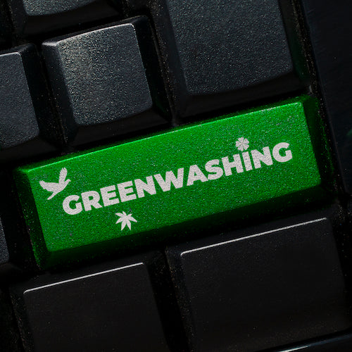 Greenwashing on key board