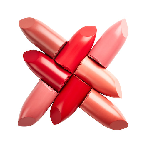 Lipsticks isolated on white background