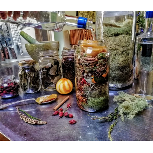 homemade herbal tincture