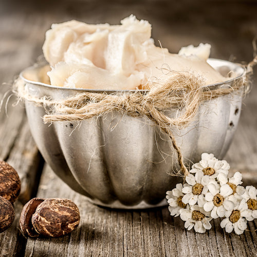 Homemade lemon shea body butter