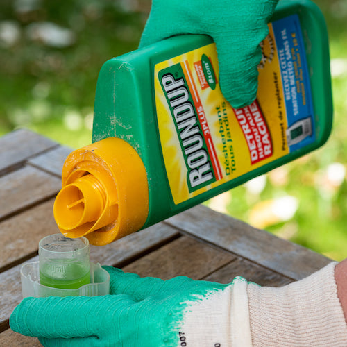roundup being poured