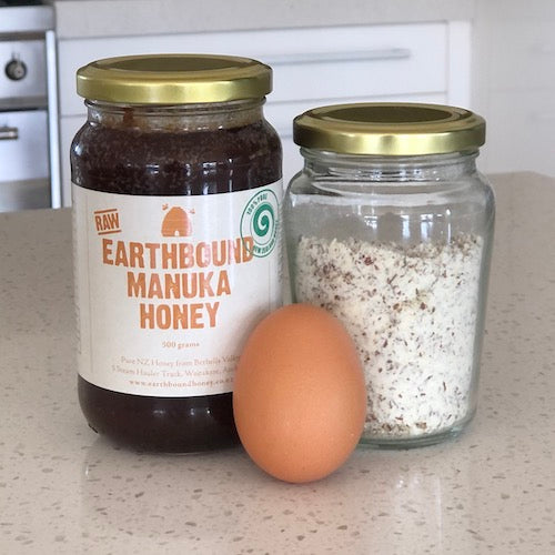 ingredients for old fashioned paste for smooth hands