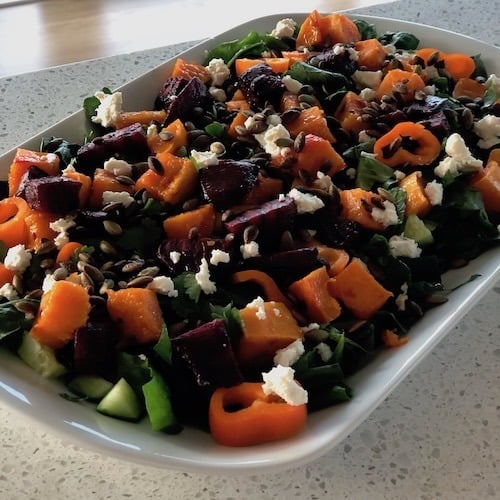 Summer Salad With Avocado Dressing