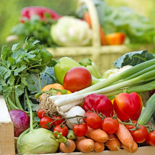 vegetables in box