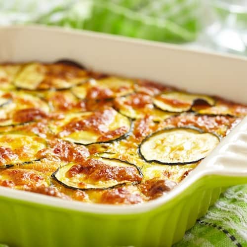 Zucchini Frittata With Rice Base