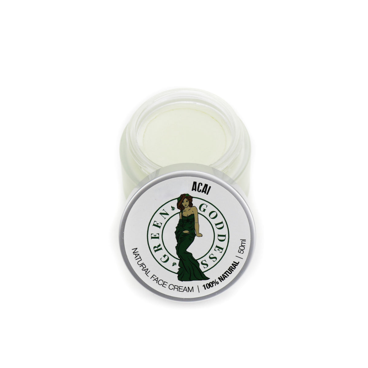 Green Goddess Acai Unscented Vegan Face Cream 50ml