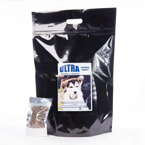 bag of ultra dog food canine puppy variety