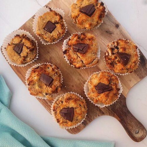 paleo banana muffins 500x500