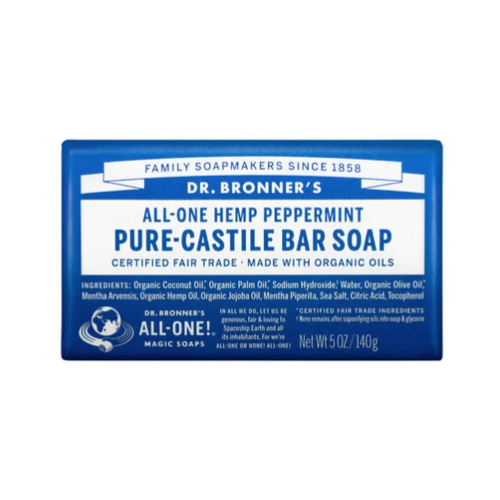 Dr Bronner's Peppermint Castile Bar Soap