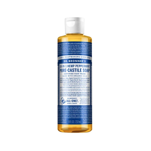 Dr Bronner's Peppermint Liquid Castile Soap 237ml