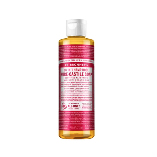 Dr Bronner's Rose Liquid Castile Soap 237ml