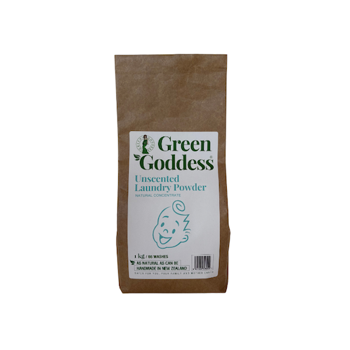 Green Goddess Natural Laundry Powder Unscented 1kg Econic Bag