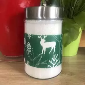 DIY Christmas Dish Powder in jar