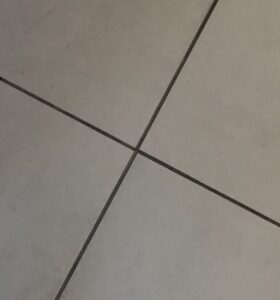 tile floor grout dirty