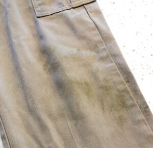 grass stained pants