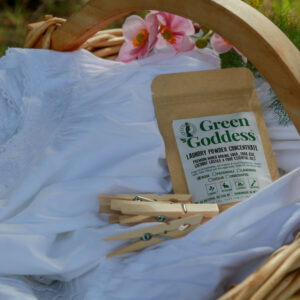 The Moonflowers nightwear with Green Goddess laundry powder