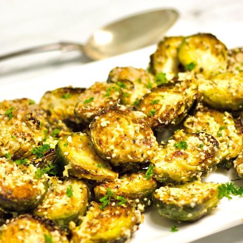 Roasted Brussell Sprouts with Parmesan
