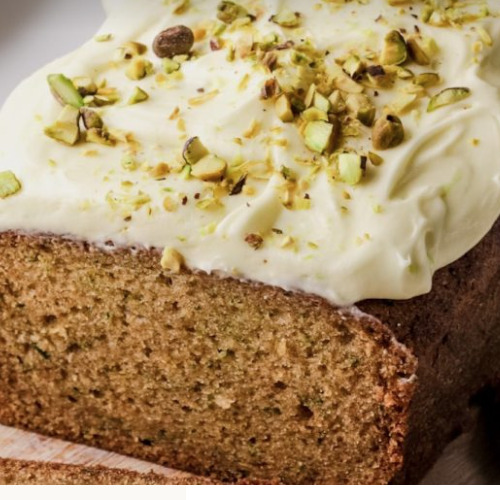 Courgette Loaf with Lime Cream Cheese Icing