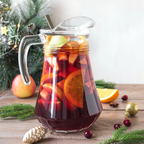 alcohol free Christmas Sangria