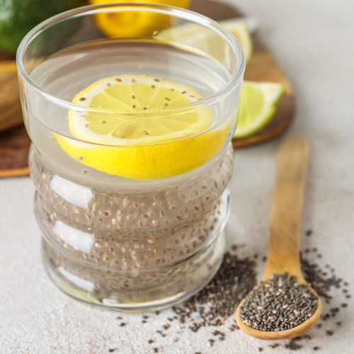 Gut health tonic with chia